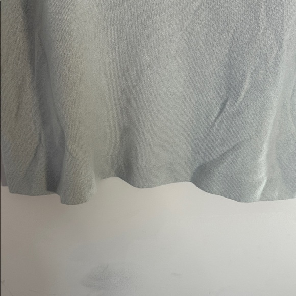 Dana Buchman 100% Cashmere Sleeveless Turtleneck Sweater Light Blue Women’s - Picture 6 of 14